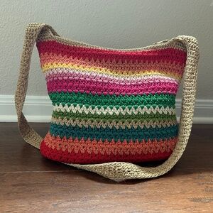 The Sak Crochet Bag Boho Crossbody Purse Handbag